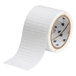 image of Brady THT-14-351-10 Die-Cut Printer Label Roll - 0.65 in x 0.2 in - Vinyl - White - B-351 - 30242
