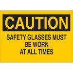 image of Brady B-120 Fiberglass Reinforced Polyester Rectangle Yellow PPE Sign - 20 in Width x 14 in Height - 75042