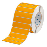 image of Brady THTEP-174-593-.5YL Die-Cut Printer Label Roll - 4 in x 1 in - Polyester - Yellow - B-593 - 64430