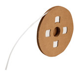 image of Brady Permasleeve PS-C-125-WT White Polyolefin Continuous Thermal Transfer Printer Heat-Shrink Tubing - 100 ft Length - 662820-99497
