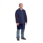 image of West Chester Protective Gear 3511B Blue Large Polypropylene Lab Coat - 662909-545343