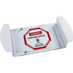 image of Brady B-302 Polyester Octagon White Confined Space Sign - Laminated - 47198
