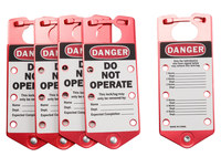 image of Brady Red Aluminum Lockout/Tagout Hasp 65982 - 754473-65982