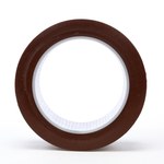image of 3M 471 Brown Marking Tape - 1/2 in Width x 36 yd Length - 5.2 mil Thick - 03976