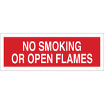 image of Brady B-302 Polyester Rectangle Red No Smoking Sign - 14 in Width x 5 in Height - Laminated - 88448