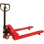 image of Shipping Supply Pallet Truck - 33 in x 48 in - Metal - Red - 14091