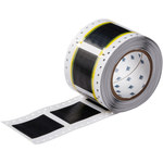 image of Brady Permasleeve 2HT-1500-2-BK-S-2 Die-Cut Printer Sleeve - 2 in x 2.433 in - Polyolefin - Black - B-345 - 65322