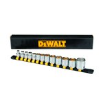 image of Dewalt DWMT19245 Socket Set - Chrome Vanadium Steel - 3/8 in 6 Point Drive - 92452