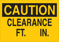 image of Brady B-555 Aluminum Rectangle Yellow Equipment Safety Sign - 14 in Width x 10 in Height - 42387