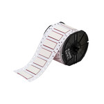 image of Brady B33-500-2-7642 Die-Cut Printer Sleeve - 2 in x 1/2 in - Polyolefin - White - B-7642 - 96742