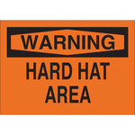 image of Brady B-120 Fiberglass Reinforced Polyester Rectangle Orange PPE Sign - 14 in Width x 10 in Height - 69584