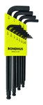 image of Bondhus ProGuard Long Arm Ball End Tip Hex Key Set 10936