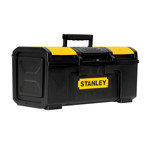 image of Stanley Yellow/Black Plastic Toolbox - 19 in Length - 10.5 in Wide - STST19410