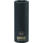 image of Dewalt DWMT75127OSP 18 mm Deep Impact Socket - 1/2 in 6 Point Drive - 51277