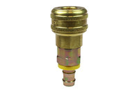 image of Coilhose Automatic Coupler 153AL - 1/4 in ID Lock-On Thread - Brass - 11588