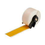 image of Brady M610 M6C-1000-581-YL Printer Label Roll - 1 in x 50 ft - Vinyl - Yellow - B-581 - 63585