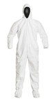 image of Dupont Cleanroom Coveralls IC105SWHLG0025CS - Size Large - White