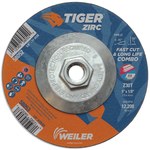 image of Weiler Tiger Zirc Cut & Grind Wheel 58052 - 5 in - Zirconium - 30 - T