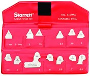 image of Starrett Steel Radius Gauge Set S167MAZ