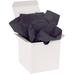 image of Black Tissue Paper - 15 in x 20 in - 10# Basis Weight Thick - 11928