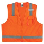 image of Ergodyne Glowear High-Visibility Vest 8249Z 24017 - Size 2XL/3XL - High-Visibility Orange