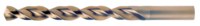 image of Cleveland Q-Cobalt 2075 #37 Wide Land Parabolic Jobber Drill C16539 - Right Hand Cut - Split 135° Point - Straw Finish - 2.5 in Overall Length - 1.4375 in Spiral Flute - M42 High-Speed Steel - 8% Coba