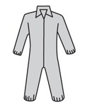 image of West Chester Disposable General Purpose & Work Coveralls C3902/L - Size Large - Gray - 039071