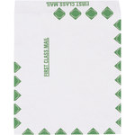 image of Tyvek White/Green Flat Envelope - 10 in x 13 in - 3758