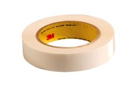image of 3M 444PC Clear Bonding Tape - 1 in Width x 36 yd Length - 3.9 mil Thick - Kraft Paper Liner - 24400