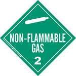 image of Brady B-101 Polycoated Tagstock Square Green Truck Placards Sign - 63441