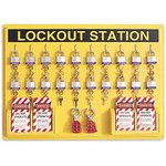 image of Honeywell Black/Yellow Polystyrene Lockout Device Station - 21 in Width - 29 in Height - HONEYWELL LSE106F