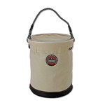 image of Ergodyne Arsenal 5735T Canvas / Leather / Plastic Bucket - Canvas / Leather / Plastic - 150 lb - White - 14535
