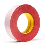 image of 3M 9737R Red Bonding Tape - 36 mm Width x 55 m Length - 3.5 mil Thick - Densified Kraft Paper Liner - 31467