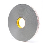 image of 3M 4956 Gray VHB Tape - 1 in Width x 36 yd Length - 62 mil Thick
