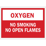 image of Brady B-120 Fiberglass Reinforced Polyester Rectangle No Smoking Sign - 14 in Width x 10 in Height - 73418