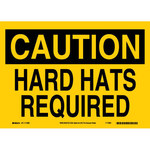 image of Brady B-558 Recycled Film Rectangle Yellow PPE Sign - 14 in Width x 10 in Height - 118266