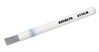 image of Excelta Four Star Straight Tip Brush - 4 1/2 in Length - 3/4 in Bristle Length - 3/8 in Wide - Plastic Handle - Nylon, Heat-Resistant Bristle - 211C-N