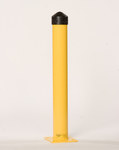 Eagle Yellow Steel Bollard Post - 36 in Height - 4 in Diameter - 00880