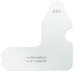 image of Starrett Steel Radius Gauge 167-260