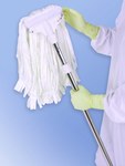 image of Contec Edgeless Knitted Polyester Wet Mop - Loop End Connection - 20 in Head Length - 11 in Head Width - EL-MOP
