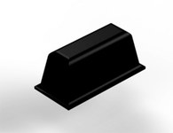 image of 3M Bumpon SJ5739 Black Bumper/Spacer Pad - Rectangular Shaped Bumper - 0.35 in Width - 0.312 in Height - 63071