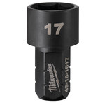 image of Milwaukee INSIDER 49-16-1617 6 point M17 Box Ratchet Socket - High Carbon Steel - 0.63 in Length - 77160