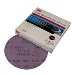 image of 3M Trizact Hookit 02095 Coated Purple Sanding Disc - Fine - 5 in Diameter - 90736