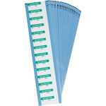 image of Brady 149347 Green on White Cloth Inspection & Calibration Labels - 1.5 in Width - 0.625 in Height - B-500