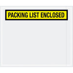 image of Tape Logic Yellow Packing List Enclosed Envelopes - 12 in x 10 in - 2 mil Thick - SHP-11609