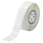 image of Brady THT-27-427-1 Die-Cut Printer Label Roll - 2 in x 3.75 in - Vinyl - Clear / White - B-427 - 30158