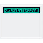 image of Green Packing List Enclosed Envelopes - 5.5 in x 4.5 in - 2 Mil Poly Thick - SHP-8218