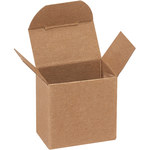 image of Kraft Reverse Tuck Folding Cartons - 13/16 in x 1.4375 in x 1.4375 in - 3204