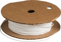 image of Brady Bradymark PVC-16 White PVC Continuous Thermal Transfer Printer Heat-Shrink Tubing - 100 ft Length - 0.051 in Min Wire Dia to 0.061 in Max Wire Dia - 662820-03884