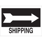image of Brady B-401 High Impact Polystyrene Rectangle Black Traffic Control Sign - 14 in Width - 22471